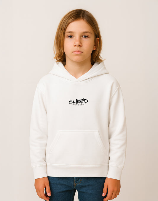 Shred Academy Youth Hoodie White